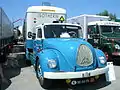 Fernverkehrs-Lkw vom Typ S&nbsp;7500 mit Sonderfahrerhaus
