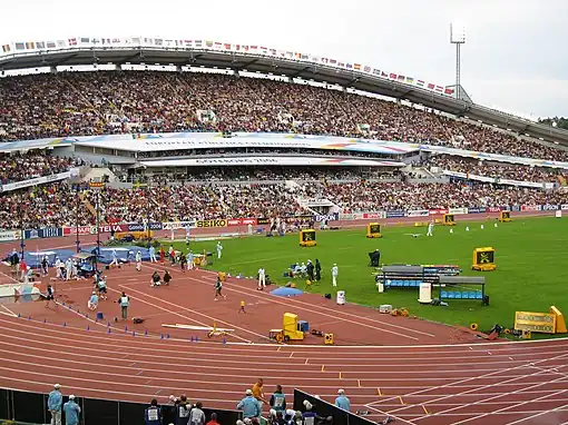Stadion während der Leichtathletik-Europameisterschaften 2006