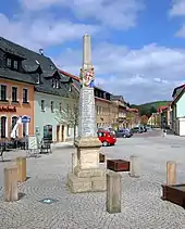 Postdistanzsäule Bad Gottleuba, Marktplatz