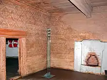 Spätgotische Bohlenstube auf Burg Schönfels