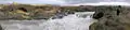 Panorama, unterer Wasserfall (Geitafoss)