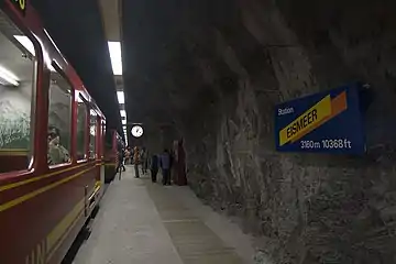 Tunnel bei der Station Eismeer, 3160 m (2008)