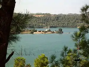 Blick auf den Stausee