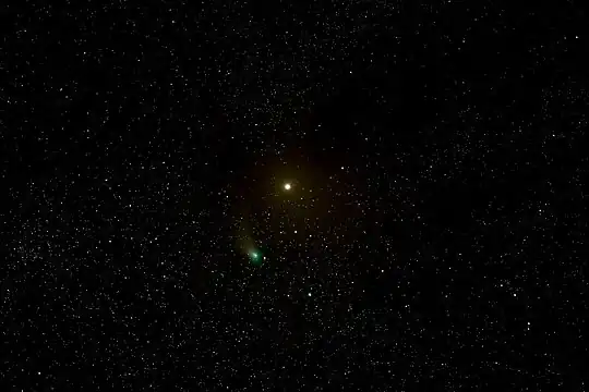 Sa. 11. Februar 2023 (Zentralschweiz) : Komet C/2022 E3 (ZTF) unterhalb Mars @ 200mm - mit vielen Dunkelnebel