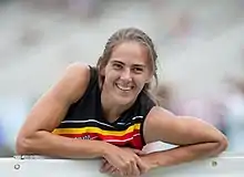 Sara Aerts – Wettkampf nach der dritten Übung, dem Kugelstoßen,&nbsp;abgebrochen