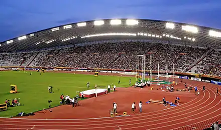 Das Stadion beim Leichtathletik-Continental-Cup 2010