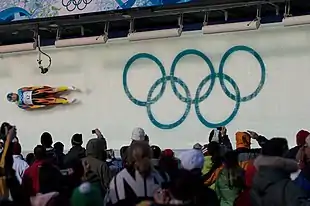 Julia Clukey bei den Olympischen Winterspielen 2010