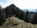 Gipfel des Rabenkopfs von Norden