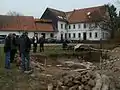 Beginn der Grabungen an der Schlossmühle (Aufn. 2011)