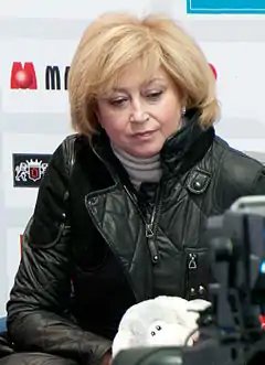 Wodoresowa als Trainerin beim Cup of Russia 2010