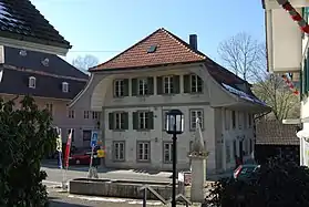 Dorfbrunnen im Zentrum von Eriswil