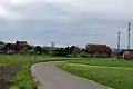 Sicht auf das Dorf von Süden