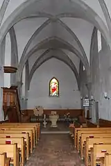 Innenansicht der Kirche Gottstatt