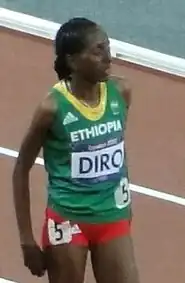 Etenesh Diro (bei den Olympischen Spielen&nbsp;2012) kam auf den siebten&nbsp;Platz
