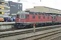Re 6/6 11603 (Prototyp) mit Wappen der Gemeinde Wädenswil