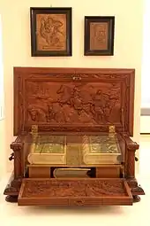 Truhe mit den Totenbüchern im Braunschweigischen Landesmuseum