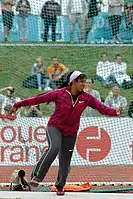 Gia Lewis-SmallwoodRang sieben mit 58,15&nbsp;m