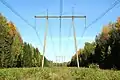Für 500 kV ausgelegter Beton-Portalmast in Russland