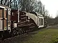 Dezember 2015: Schwerlasttransporter mit 24 Achsen (Typ Uaai&nbsp;838) in Krauthausen