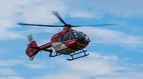 Christoph 44 (D-HDRU) startet nach Rettungseinsatz