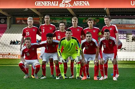 vor dem Spiel gegen die Färöer am 29.&nbsp;März 2016 in Wien.