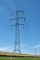Tonnenmast der 380-kV-Leitung Bl. 4127 der Amprion GmbH bei Kirberg