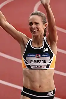 Jenny Simpson gewann den 1500-Meter-Lauf