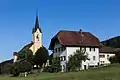 Kirche und Pfarrhaus in Oberkirch