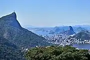 Blick auf den Corcovado und den Pão de Açúcar