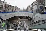Südlicher Zugang zur U-Bahnstation, Januar 2018
