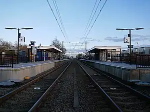 Blick auf den Bahnhof in Richtung Zevenaar (2019)