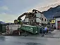 Das Feuerwehrhaus der Freiwilligen Feuerwehr Frankenfels wurde abgerissen und von 2020 bis 2022 neu gebaut.