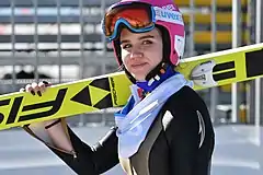 Walentina Sderschikowa bei der Nordischen Ski-WM 2019in Seefeld in Tirol