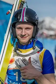 Gleb Safonow bei der Nordischen Ski-WM 2019in Seefeld in Tirol