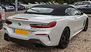 BMW M850i Cabrio, Heckseitenansicht