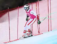 Valentin Lotter beim Super-G-Wettbewerb
