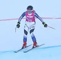 Maisa Kivimäki beim Super-G-Wettbewerb