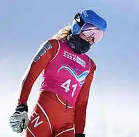 Kristiane Rør Madsen beim Super-G-Wettbewerb