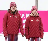 Viktorija Ziediņa und Selīna Elizabete Zvilna
