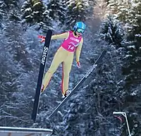 Maria Chindriș beim Einzelwettbewerb
