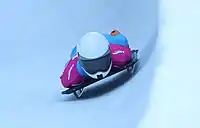 Timon Drahoňovský beim Skeleton-Wettbewerb