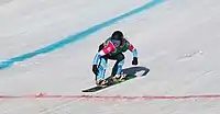 Morena Arroyo beim Team-Ski-Snowboard-Cross-Wettbewerb