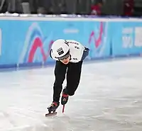 Lee Jeong-min beim Mixed-Team-Staffel-Wettbewerb