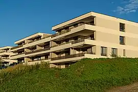 Neubausiedlung beim Bahnhof