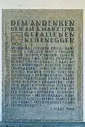 Gedenktafel 1798
