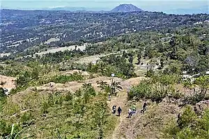 Blick vom Berg Caicoli hinab auf Uailaha