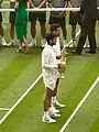 Sieger im Herren-Einzel 2023 Carlos Alcaraz und Novak Đoković, Finalist
