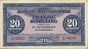20 Schilling Vorderseite
