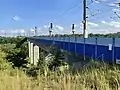 Blick vom Südportal des Limburger Tunnels auf die Brücke, Blickrichtung Süden