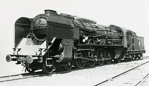 Lokomotive nach dem Umbau zur 241 E, um 1938
